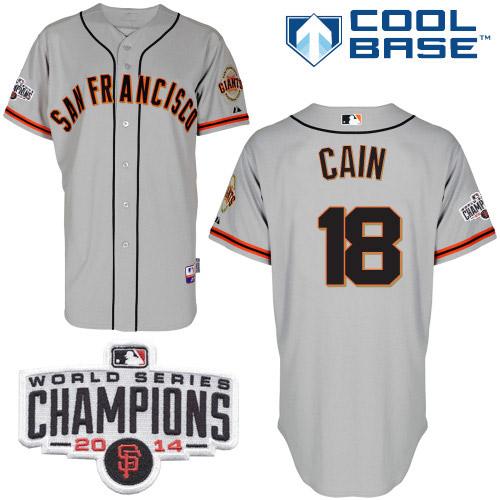 Matt Cain San Francisco Giants grey jersey