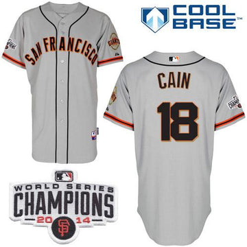 Matt Cain San Francisco Giants grey jersey