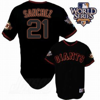 Freddy Sanchez San Francisco Giants black jersey