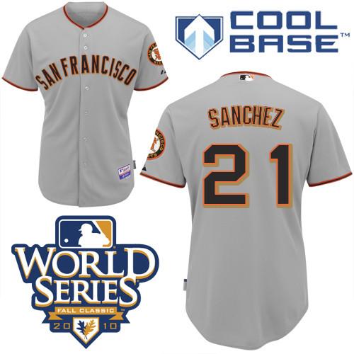 Freddy Sanchez San Francisco Giants grey jersey