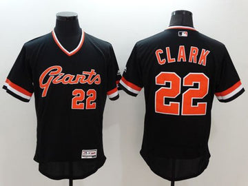 Will Clark San Francisco Giants black Authentic jersey