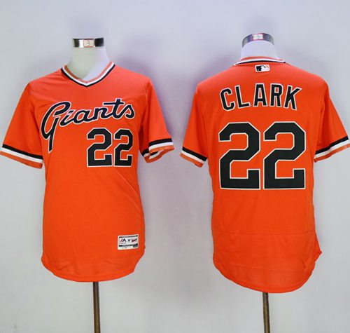 Will Clark San Francisco Giants orange Authentic jersey