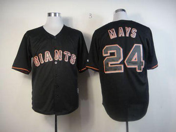 Willie Mays San Francisco Giants black Fashion jersey
