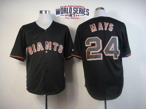 Willie Mays San Francisco Giants black Fashion jersey