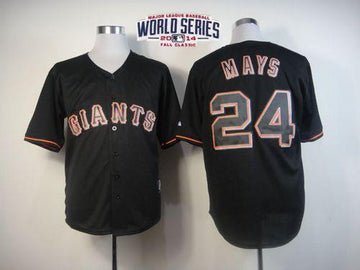 Willie Mays San Francisco Giants black Fashion jersey