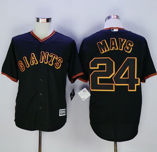 Willie Mays San Francisco Giants black Fashion jersey