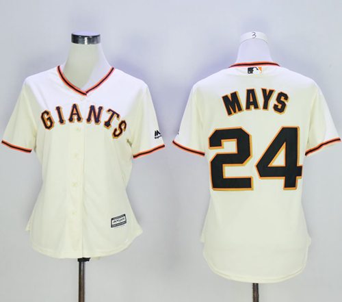 Willie Mays San Francisco Giants cream Home jersey