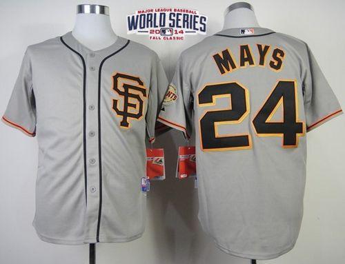 Willie Mays San Francisco Giants grey Road jersey