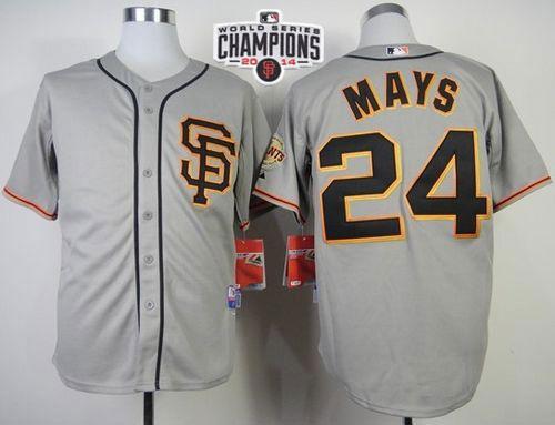 Willie Mays San Francisco Giants grey Road jersey