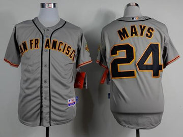 Willie Mays San Francisco Giants grey Road jersey