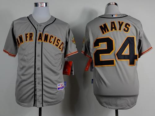 Willie Mays San Francisco Giants grey Road jersey