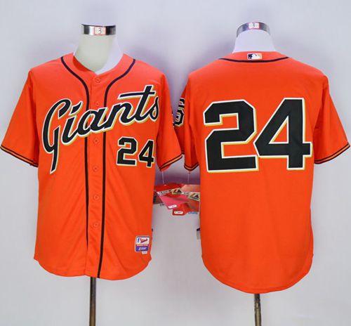 Willie Mays San Francisco Giants orange jersey