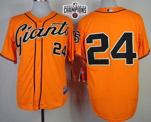 Willie Mays San Francisco Giants orange jersey