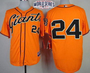 Willie Mays San Francisco Giants orange jersey