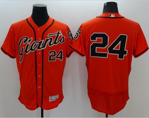 Willie Mays San Francisco Giants orange Authentic jersey