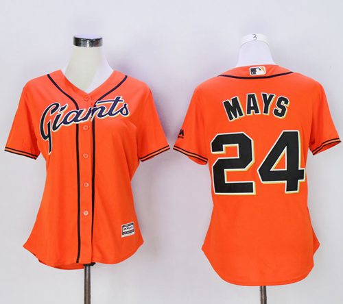 Willie Mays San Francisco Giants orange Alternate jersey