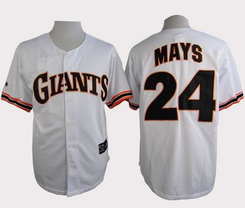 Willie Mays San Francisco Giants white jersey