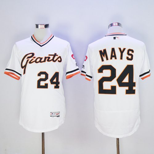 Willie Mays San Francisco Giants white Authentic jersey