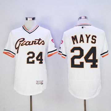 Willie Mays San Francisco Giants white Authentic jersey