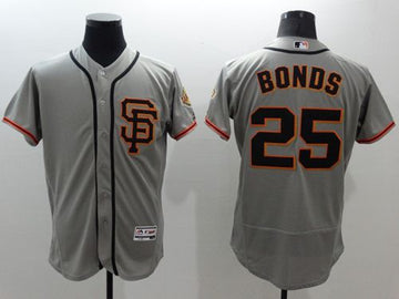 Barry Bonds San Francisco Giants grey Authentic jersey
