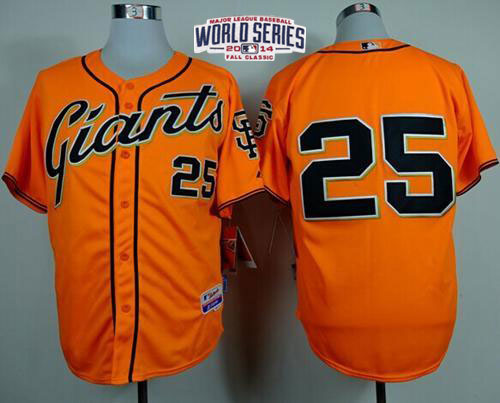 Barry Bonds San Francisco Giants orange Alternate jersey