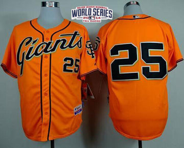 Barry Bonds San Francisco Giants orange Alternate jersey