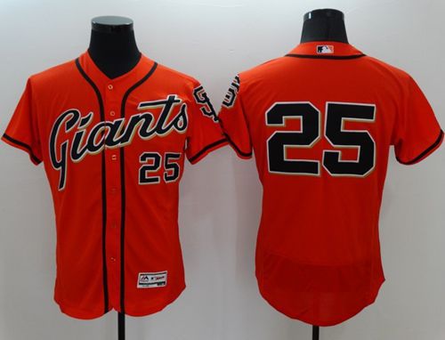 Barry Bonds San Francisco Giants orange Authentic jersey