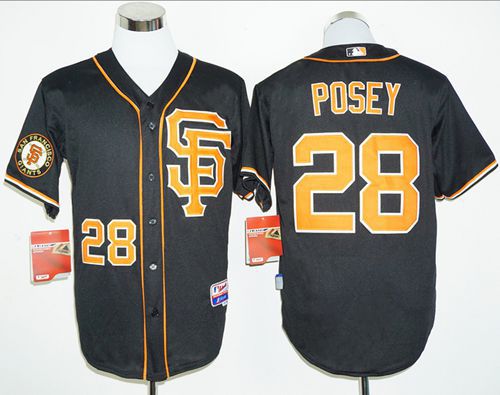 Buster Posey San Francisco Giants black jersey