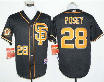 Buster Posey San Francisco Giants black jersey