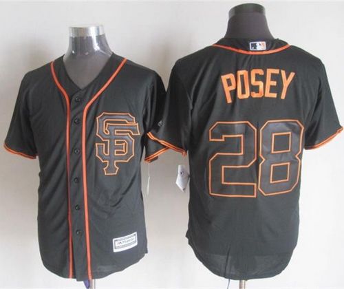 Buster Posey San Francisco Giants black Alternate jersey