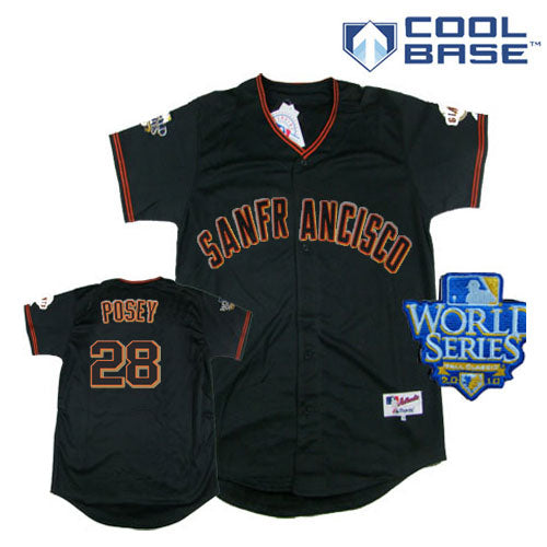 Buster Posey San Francisco Giants black jersey