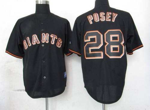 Buster Posey San Francisco Giants black Fashion jersey