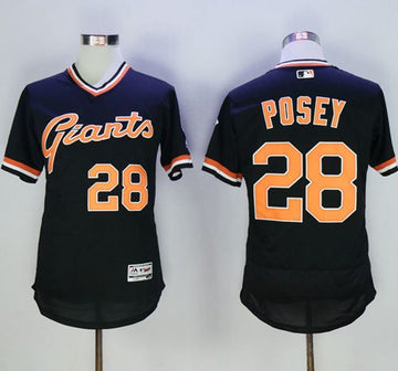 Buster Posey San Francisco Giants black Authentic jersey