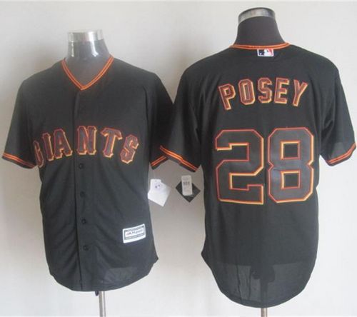 Buster Posey San Francisco Giants black jersey