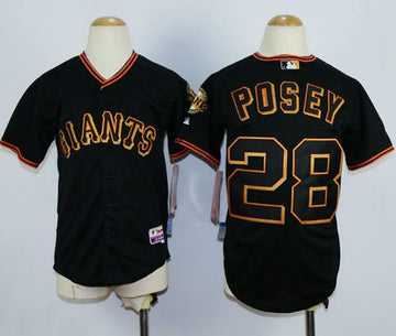 Buster Posey San Francisco Giants black jersey