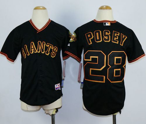 Buster Posey San Francisco Giants black jersey