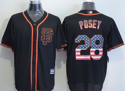 Buster Posey San Francisco Giants black Fashion jersey