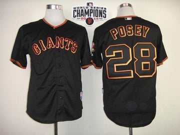 Buster Posey San Francisco Giants black jersey