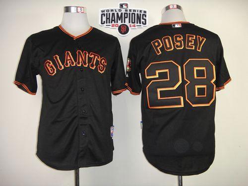 Buster Posey San Francisco Giants black jersey