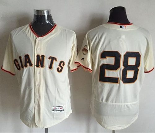 Buster Posey San Francisco Giants cream Authentic jersey