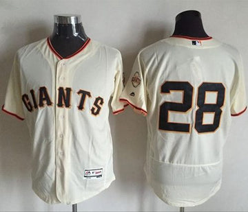 Buster Posey San Francisco Giants cream Authentic jersey