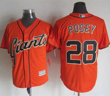 Buster Posey San Francisco Giants orange Alternate jersey