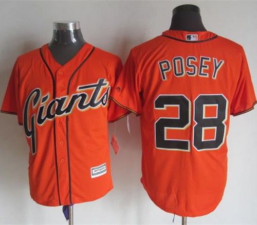 Buster Posey San Francisco Giants orange Alternate jersey