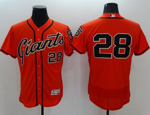 Buster Posey San Francisco Giants orange Authentic jersey