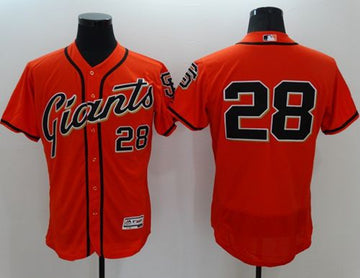 Buster Posey San Francisco Giants orange Authentic jersey