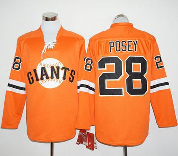 Buster Posey San Francisco Giants orange jersey