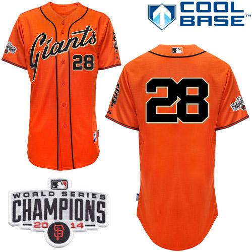 Buster Posey San Francisco Giants orange jersey