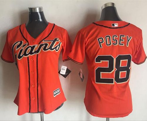 Buster Posey San Francisco Giants orange Alternate jersey