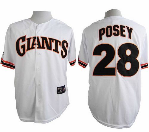 Buster Posey San Francisco Giants white jersey