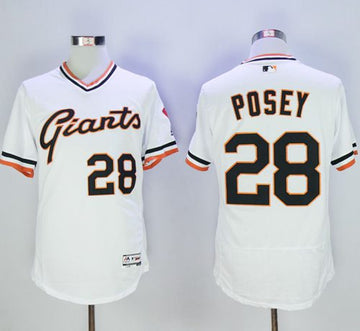 Buster Posey San Francisco Giants white Authentic jersey